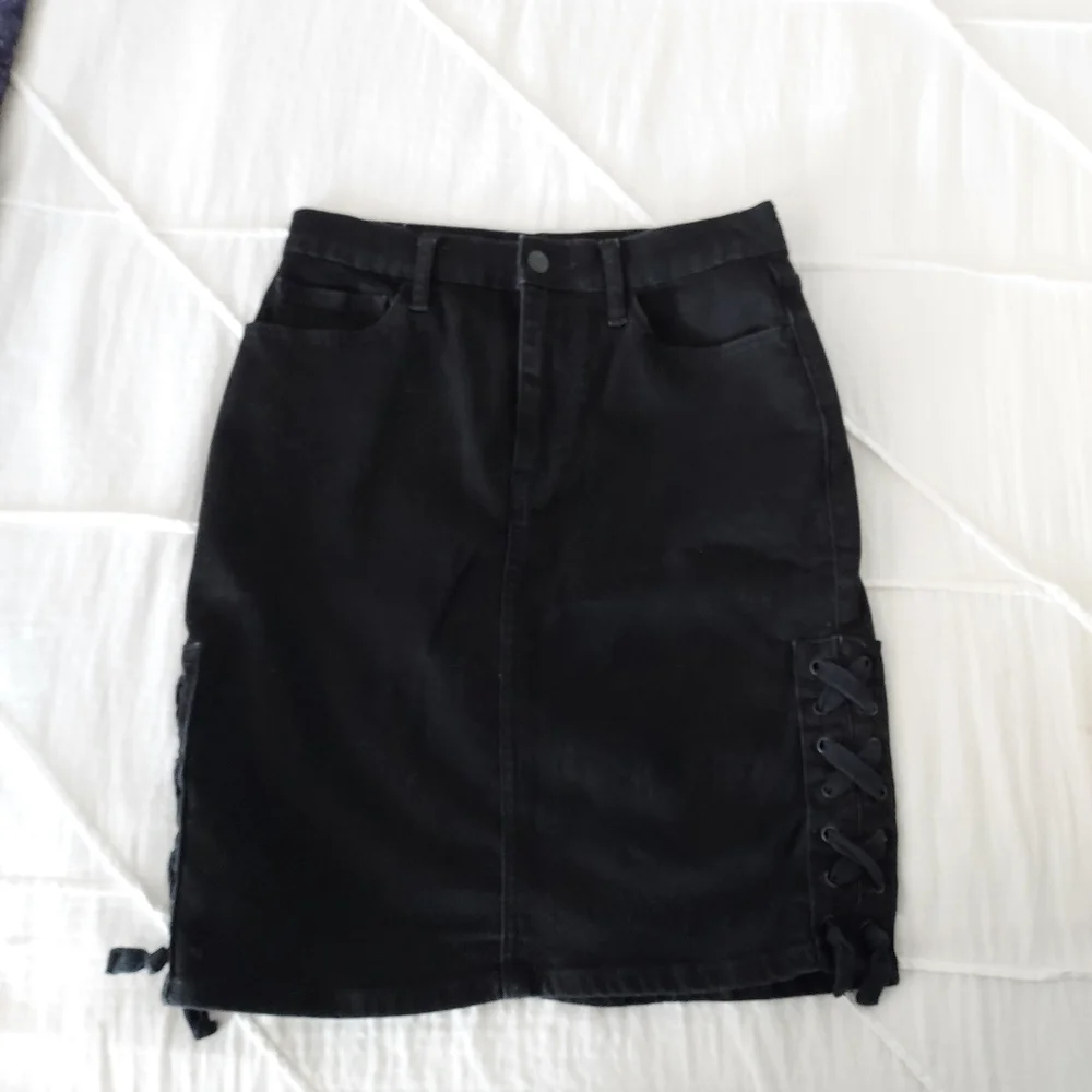 GAP Black Denim Skirt